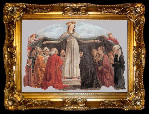 framed  GHIRLANDAIO, Domenico Madonna of Mercy gh, ta009-2